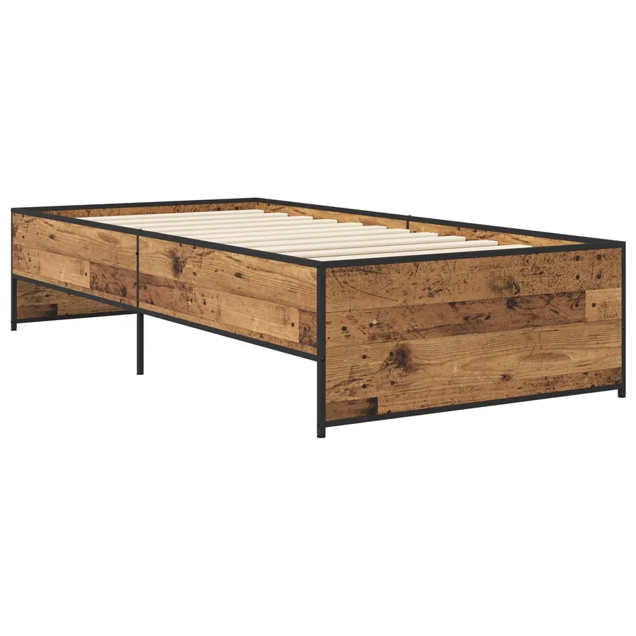Cadre de lit Bois ancien 80 x 200 cm Bois d'ingénierie - 2
