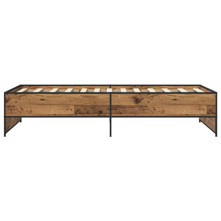 Cadre de lit Bois ancien 80 x 200 cm Bois d'ingénierie - 4