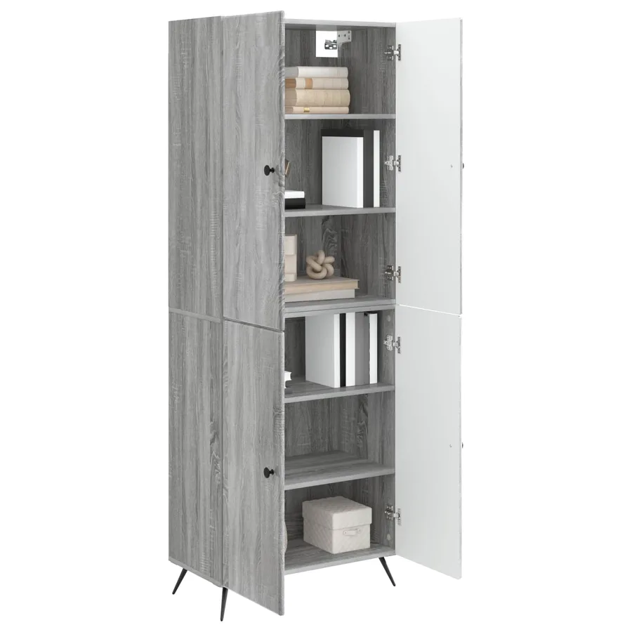 Ensemble de Meubles 2 pcs Sonoma gris Bois d'ingénierie - 3