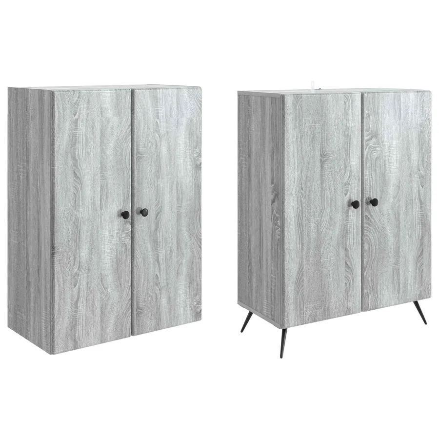 Ensemble de Meubles 2 pcs Sonoma gris Bois d'ingénierie - 4