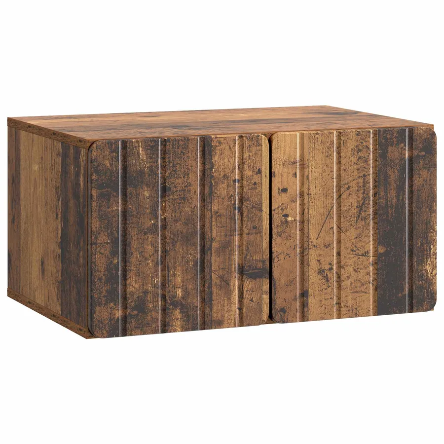 Meuble TV mural 59,5 x 41 x 30 cm Bois ancien Bois d'ingénierie - 2