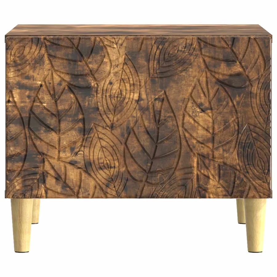 Table basse Chêne fumé 50 x 49 x 40 cm Bois d'ingénierie - 4