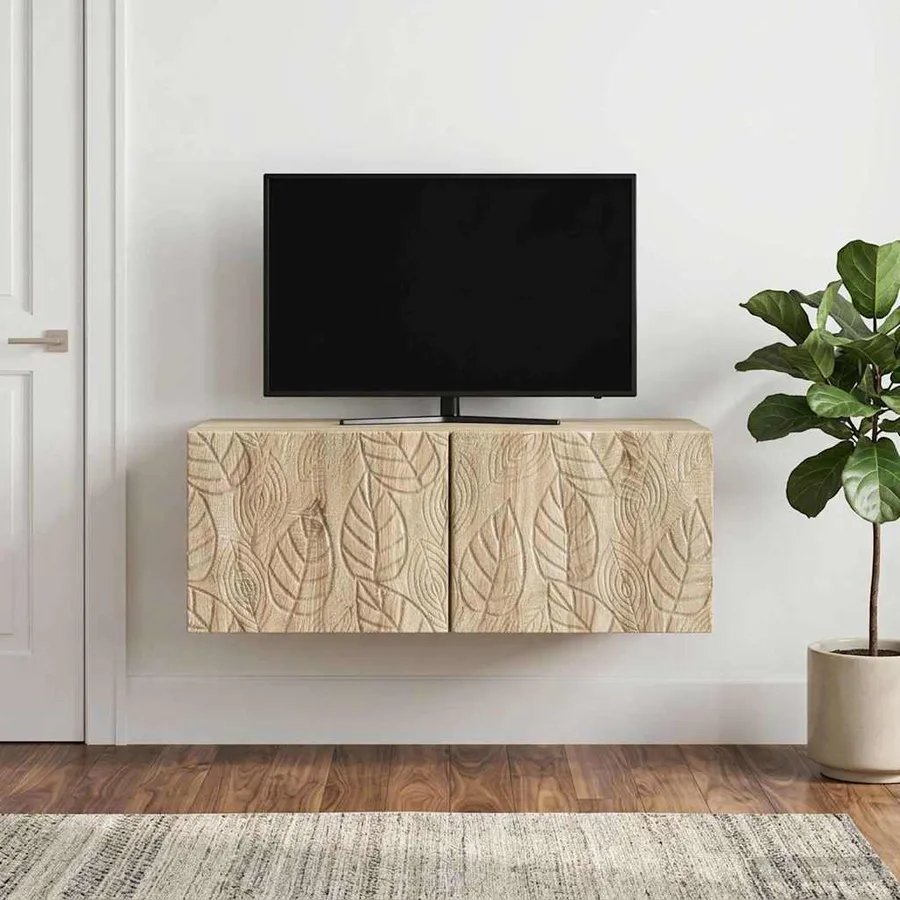 Meuble TV mural 78,5 x 31 cm Chêne Sonoma Bois d'ingénierie - 3