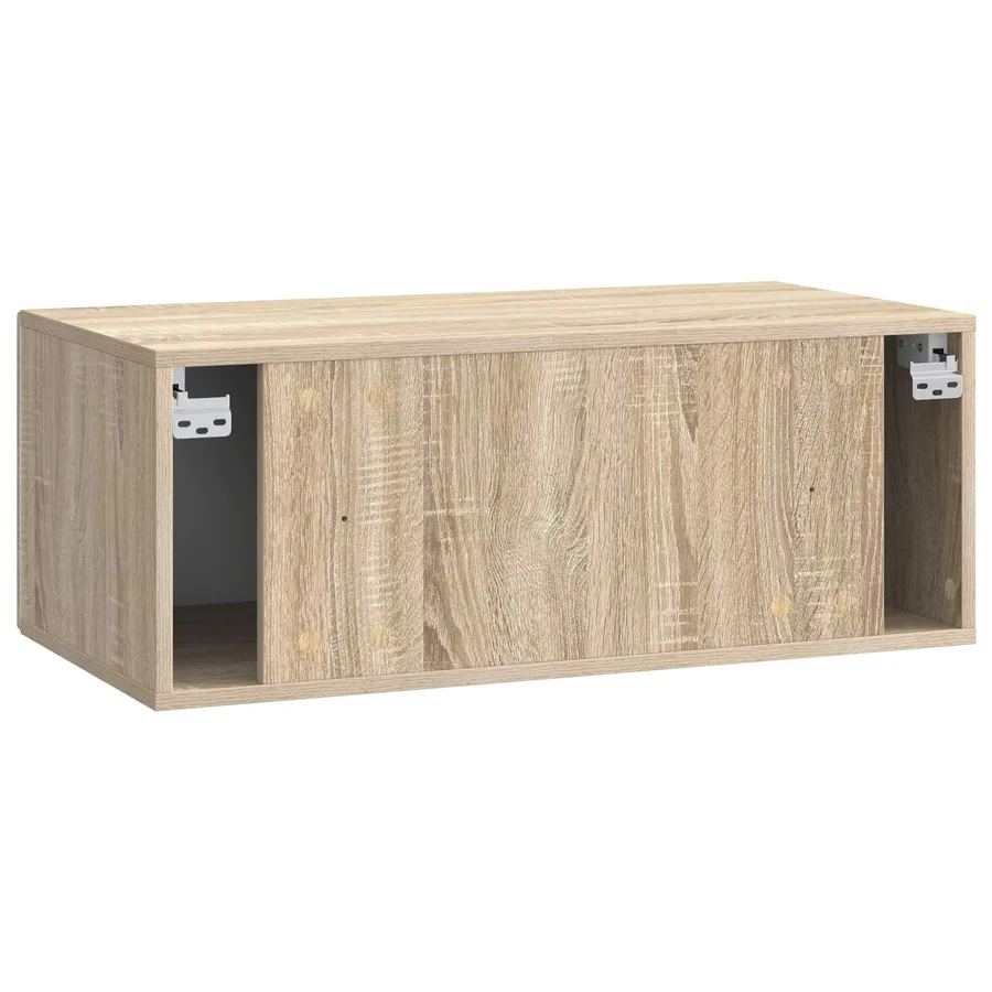 Meuble TV mural 78,5 x 31 cm Chêne Sonoma Bois d'ingénierie - 7