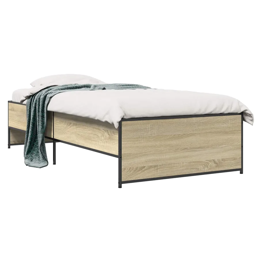 Cadre de lit Chêne Sonoma 80 x 200 cm Bois d'ingénierie - 2