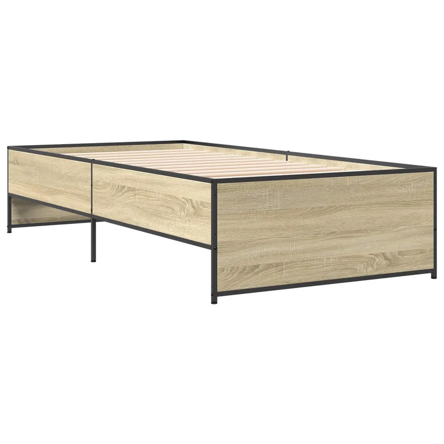 Cadre de lit Chêne Sonoma 80 x 200 cm Bois d'ingénierie - 3