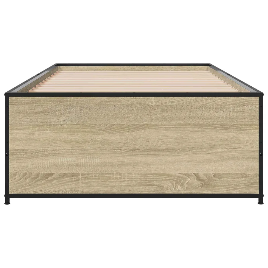 Cadre de lit Chêne Sonoma 80 x 200 cm Bois d'ingénierie - 4