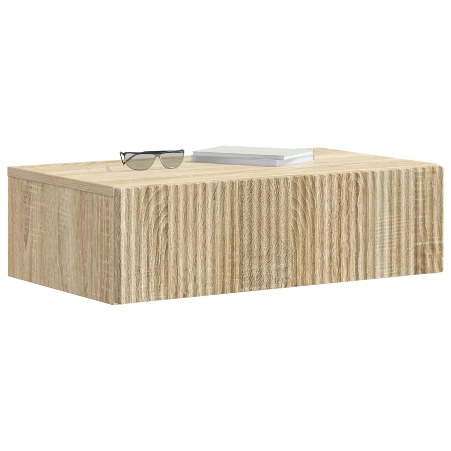 Table d'appoint murale Chêne Sonoma 59 x 34,5 x 17 cm - 3