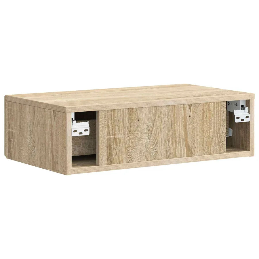 Table d'appoint murale Chêne Sonoma 59 x 34,5 x 17 cm - 7