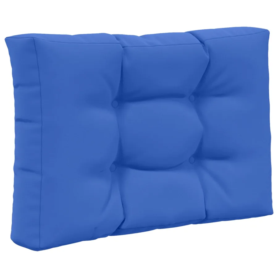 Coussin de canapé d'extérieur 3 pcs Bleu royal Polyester - 5