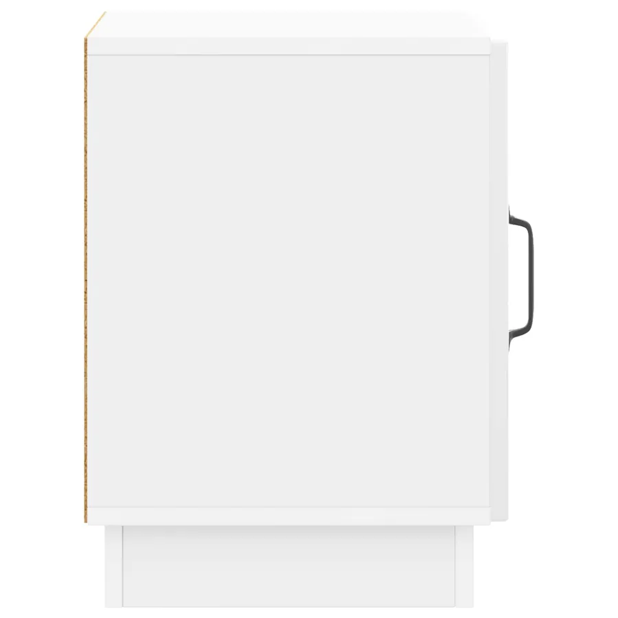 Table de chevet Blanc brillant 43 x 34,5 x 47 cm - 6