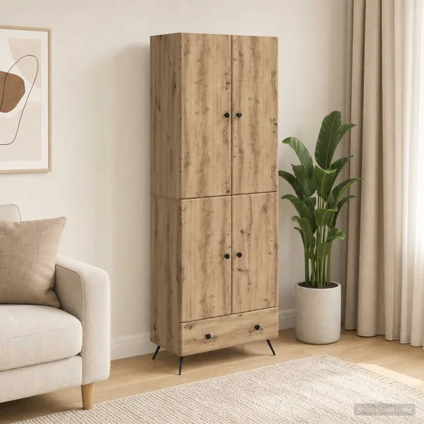 Ensemble de Meubles 2 pc Chêne artisanal Bois d'ingénierie
