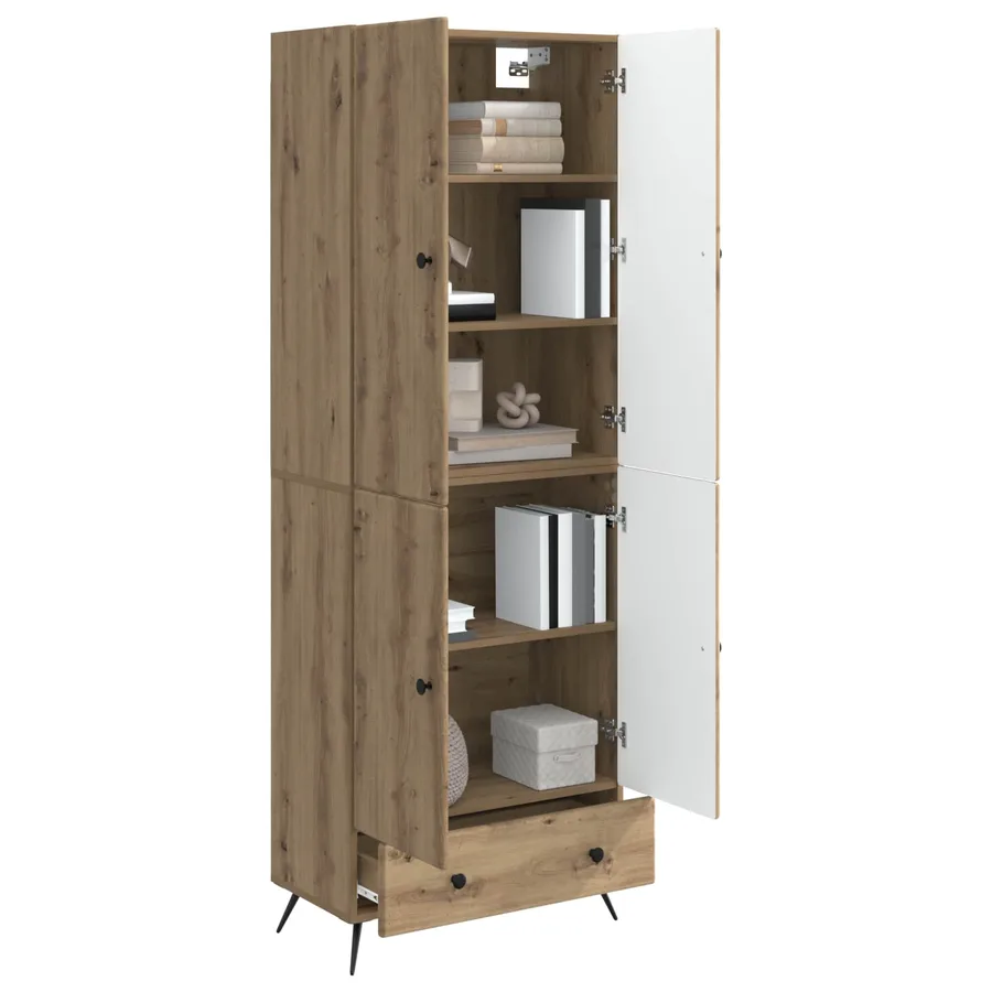 Ensemble de Meubles 2 pc Chêne artisanal Bois d'ingénierie - 3