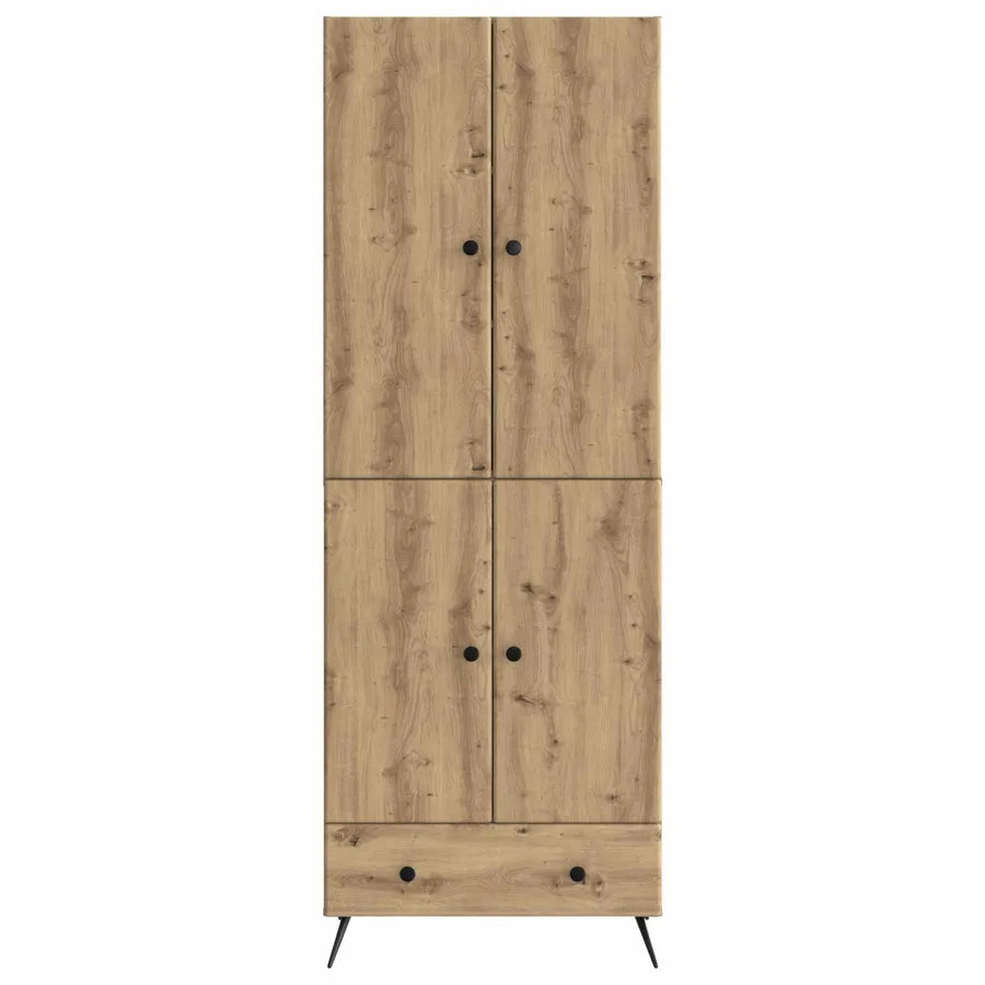 Ensemble de Meubles 2 pc Chêne artisanal Bois d'ingénierie - 5