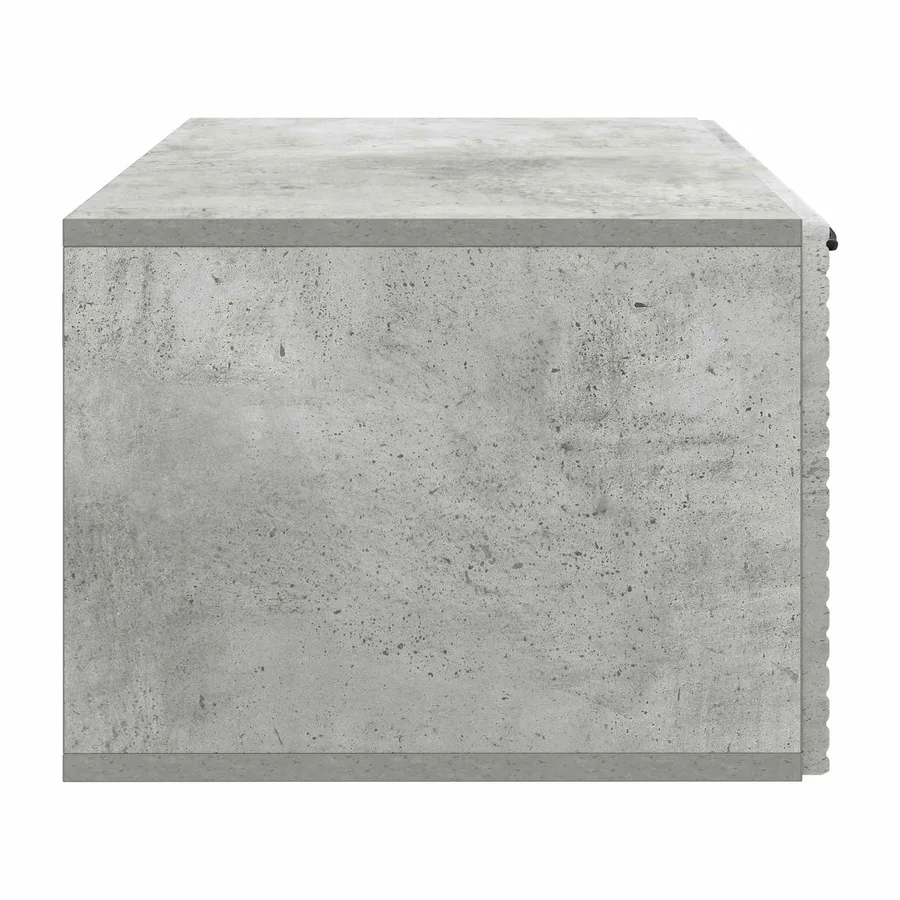 Meuble TV mural Gris béton 59,5 x 41 x 30 cm Bois d'ingénierie - 7