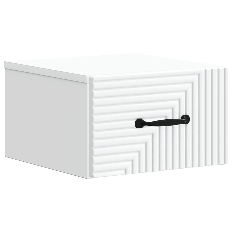 Cabinet de chevet mural 2 pcs Blanc 34,5 x 33 x 20 cm - 5