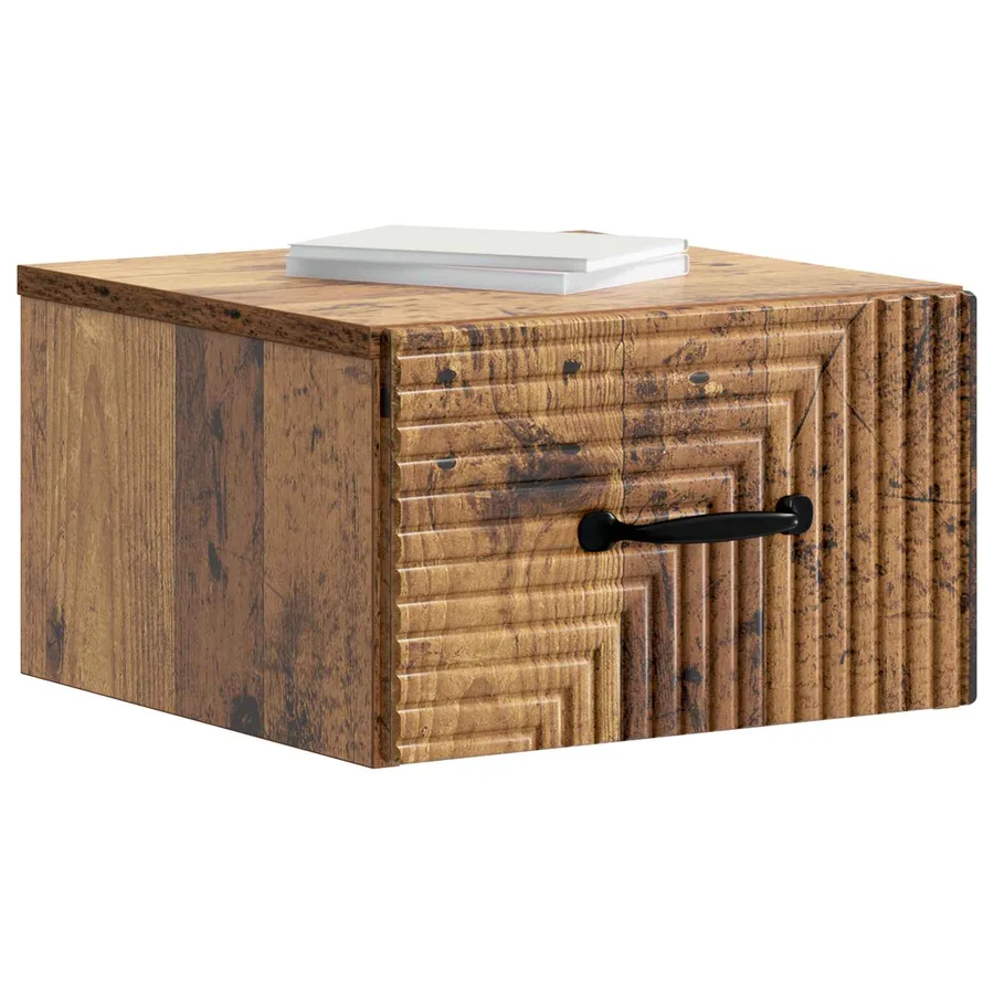 Cabinet de chevet mural 2 pcs Bois ancien 34,5 x 33 x 20 cm - 3