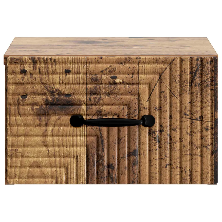 Cabinet de chevet mural 2 pcs Bois ancien 34,5 x 33 x 20 cm - 7