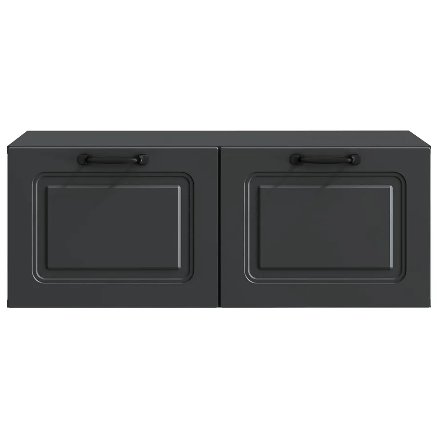 Meuble TV mural Noir 78,5 x 41 x 30 cm Bois d'ingénierie - 6