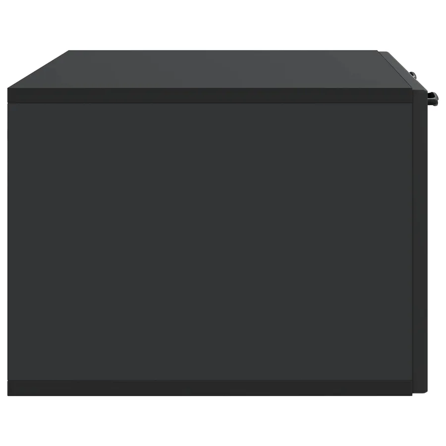 Meuble TV mural Noir 78,5 x 41 x 30 cm Bois d'ingénierie - 7