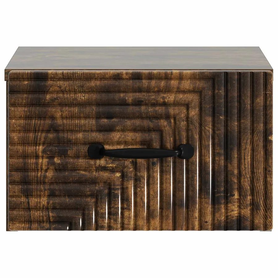 Cabinet de chevet mural 2 pcs Chêne fumé 34,5 x 33 x 20 cm - 7