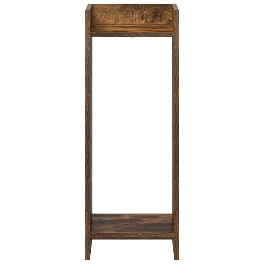 Support de Plante Chêne Fumé 30 x 30 x 80 cm Bois d’ingénierie - 5