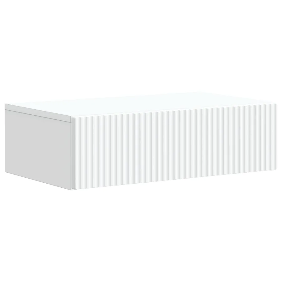 Table d'appoint murale Blanc 59 x 34,5 x 17 cm - 2
