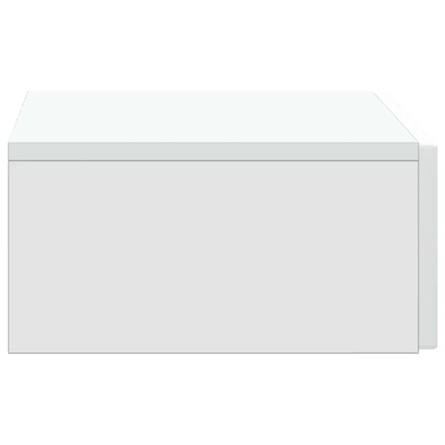 Table d'appoint murale Blanc 59 x 34,5 x 17 cm - 6