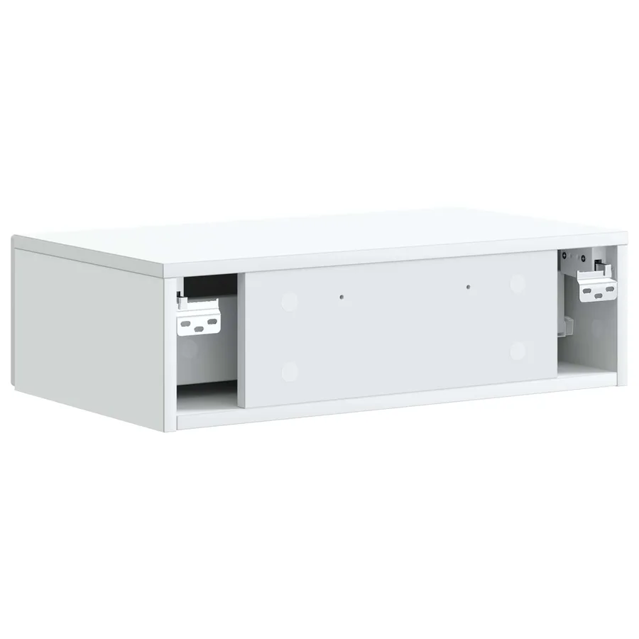 Table d'appoint murale Blanc 59 x 34,5 x 17 cm - 7