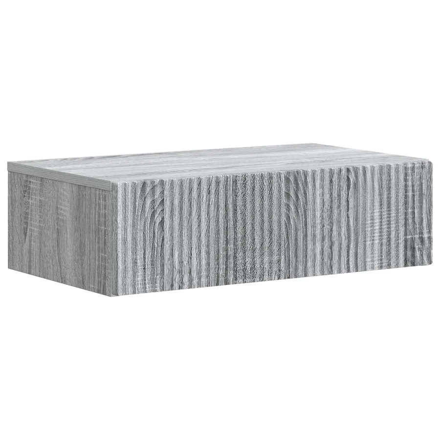 Table d'appoint murale Sonoma gris 59 x 34,5 x 17 cm - 2