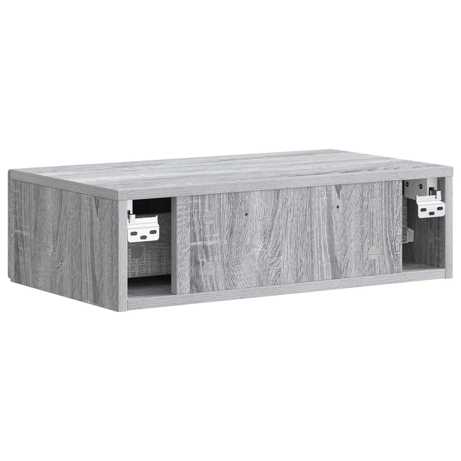Table d'appoint murale Sonoma gris 59 x 34,5 x 17 cm - 7