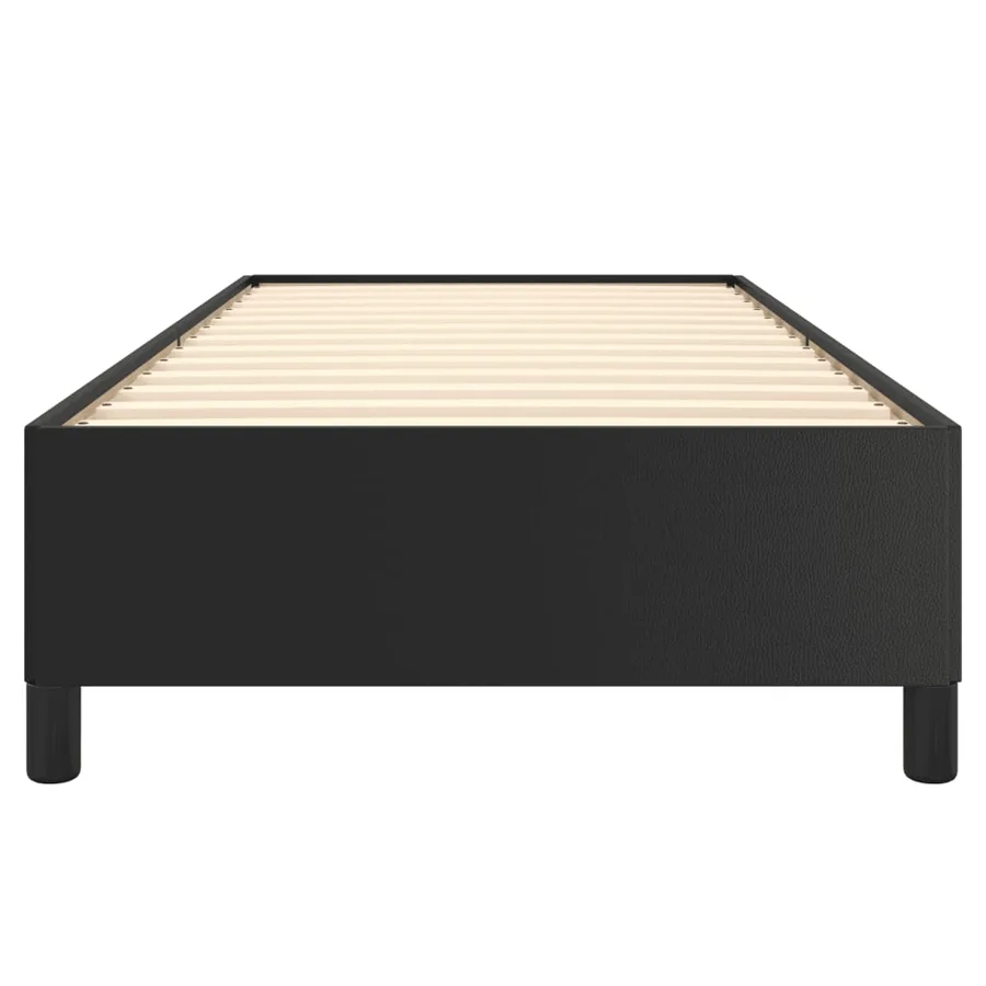 Cadre de lit sans matelas noir 80x200 cm similicuir - 5