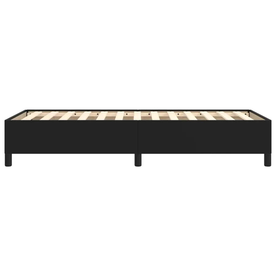 Cadre de lit sans matelas noir 80x200 cm similicuir - 6
