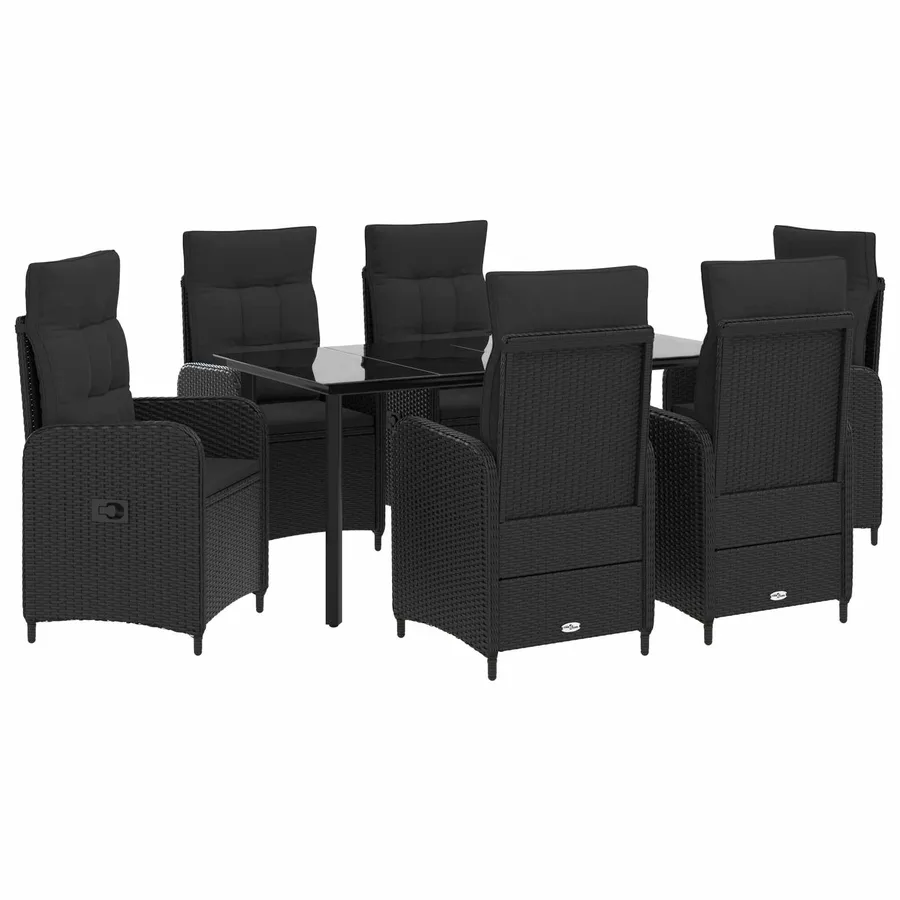 Ensemble de Tables Basses avec coussin avec oreiller 7 pcs - 2