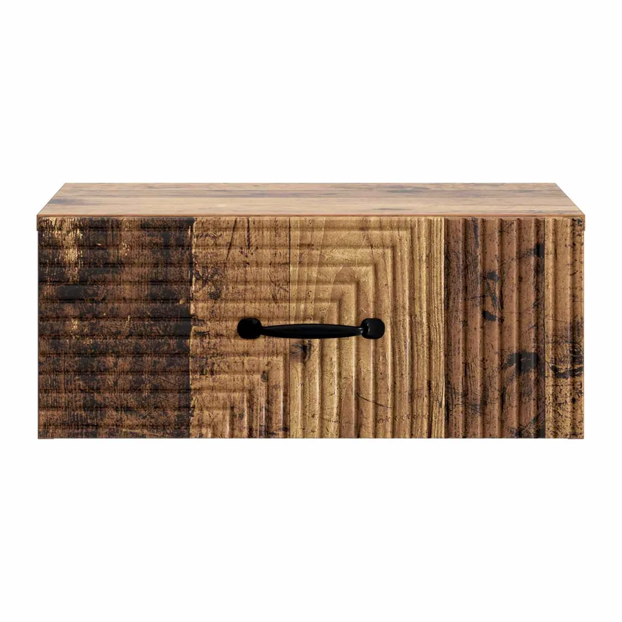 Cabinet de chevet mural Bois ancien 49 x 34,5 x 20 cm - 5