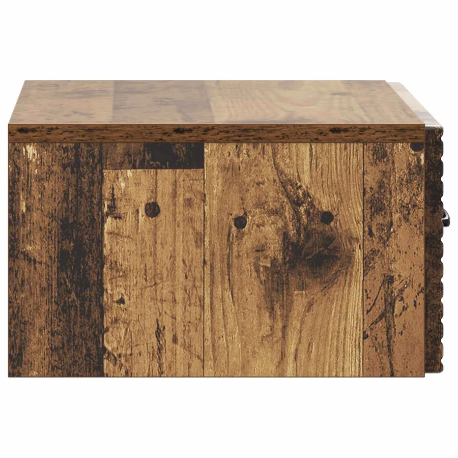 Cabinet de chevet mural Bois ancien 49 x 34,5 x 20 cm - 6