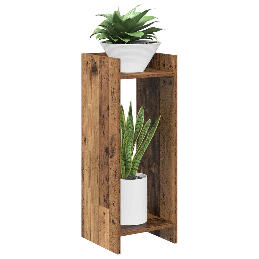 Support de Plante Bois ancien 30 x 30 x 80 cm Bois d’ingénierie - 3