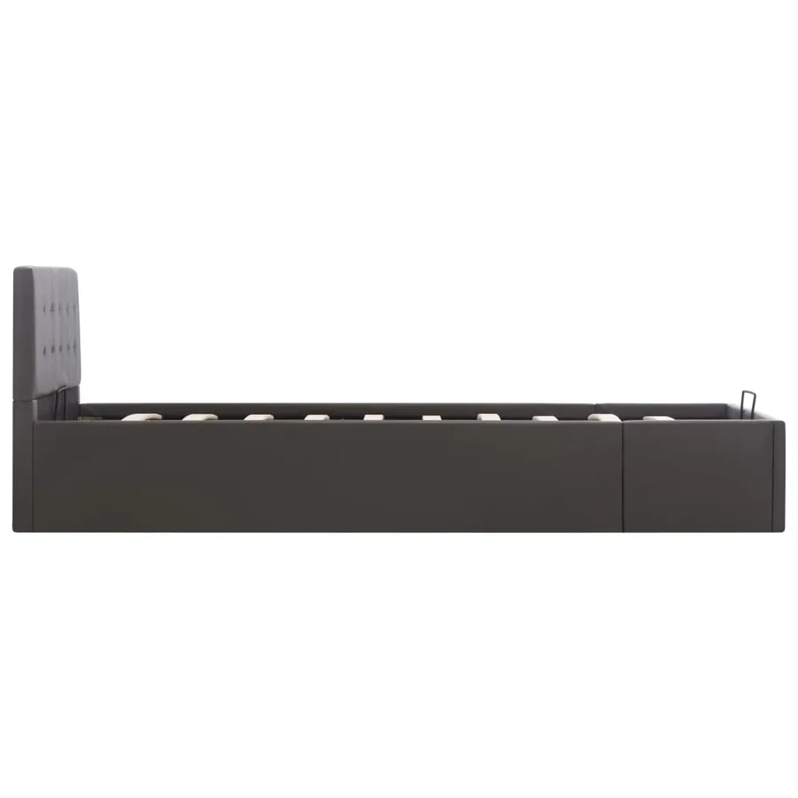 Cadre de lit à rangement hydraulique sans matelas 100x200 cm - 5