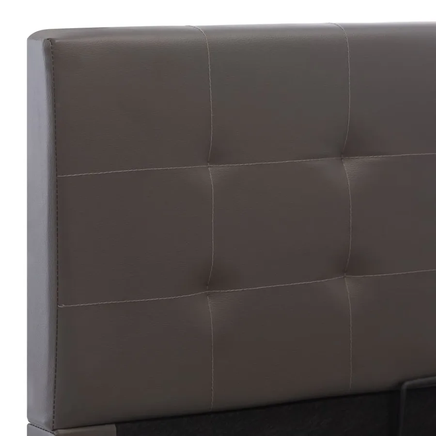 Cadre de lit à rangement hydraulique sans matelas 100x200 cm - 8