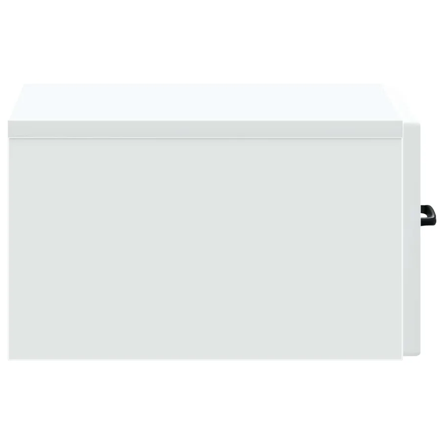 Cabinet de chevet mural avec tiroir Blanc 34,5 x 33 x 20 cm - 6