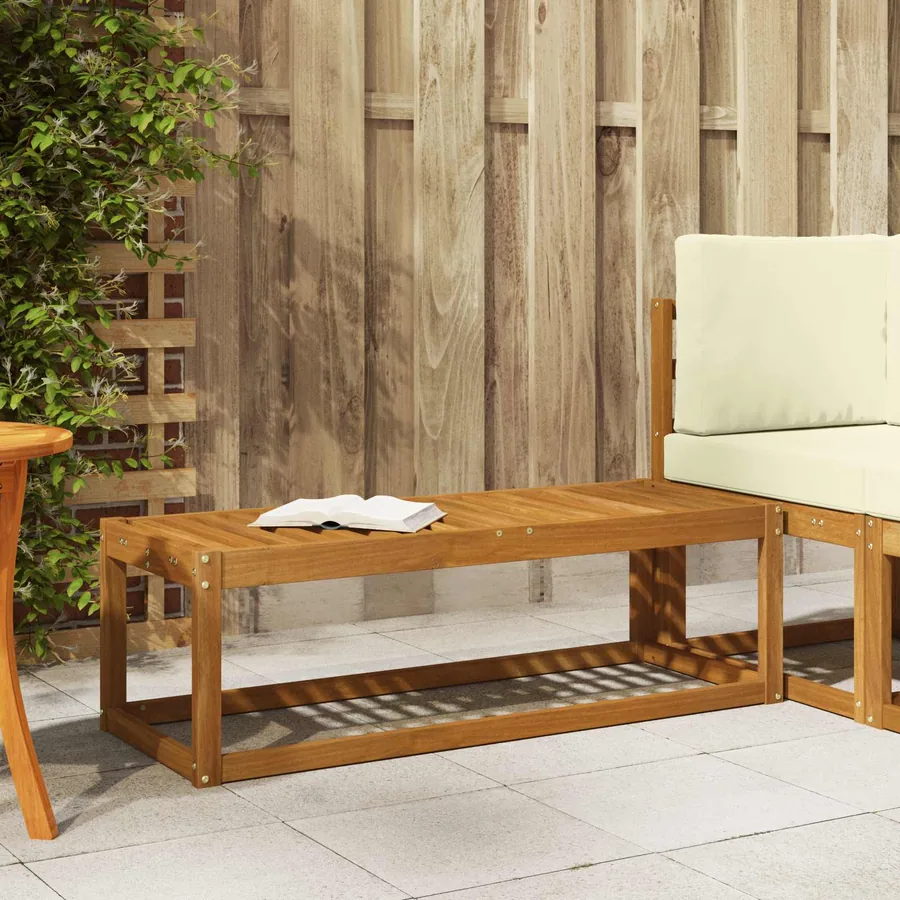 Banc de Jardin Naturel 115 x 43 x 37 cm Bois d'Acacia Massif