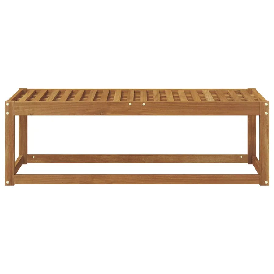 Banc de Jardin Naturel 115 x 43 x 37 cm Bois d'Acacia Massif - 4
