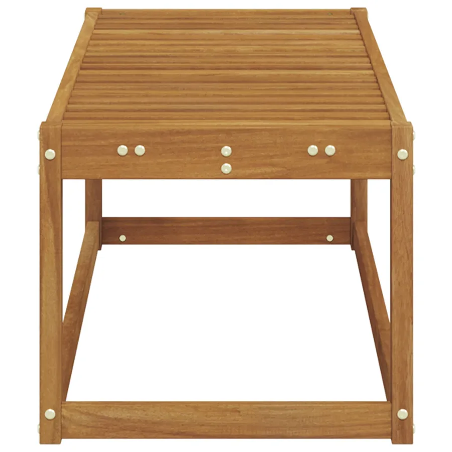 Banc de Jardin Naturel 115 x 43 x 37 cm Bois d'Acacia Massif - 5