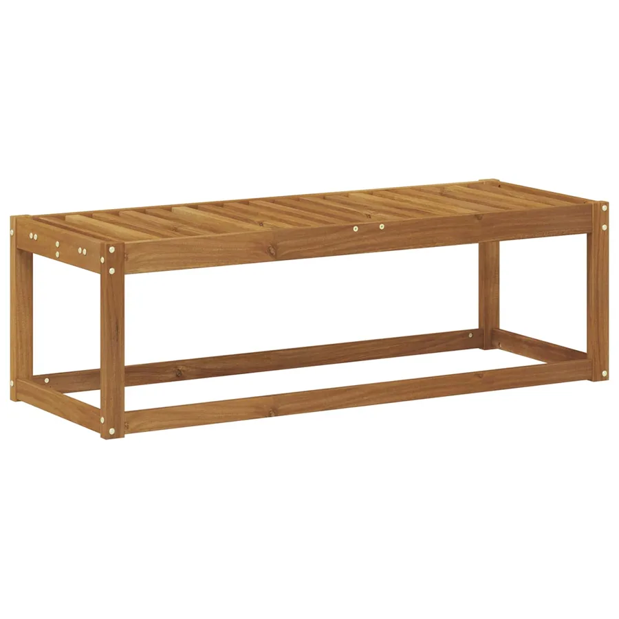 Banc de Jardin Naturel 115 x 43 x 37 cm Bois d'Acacia Massif - 6