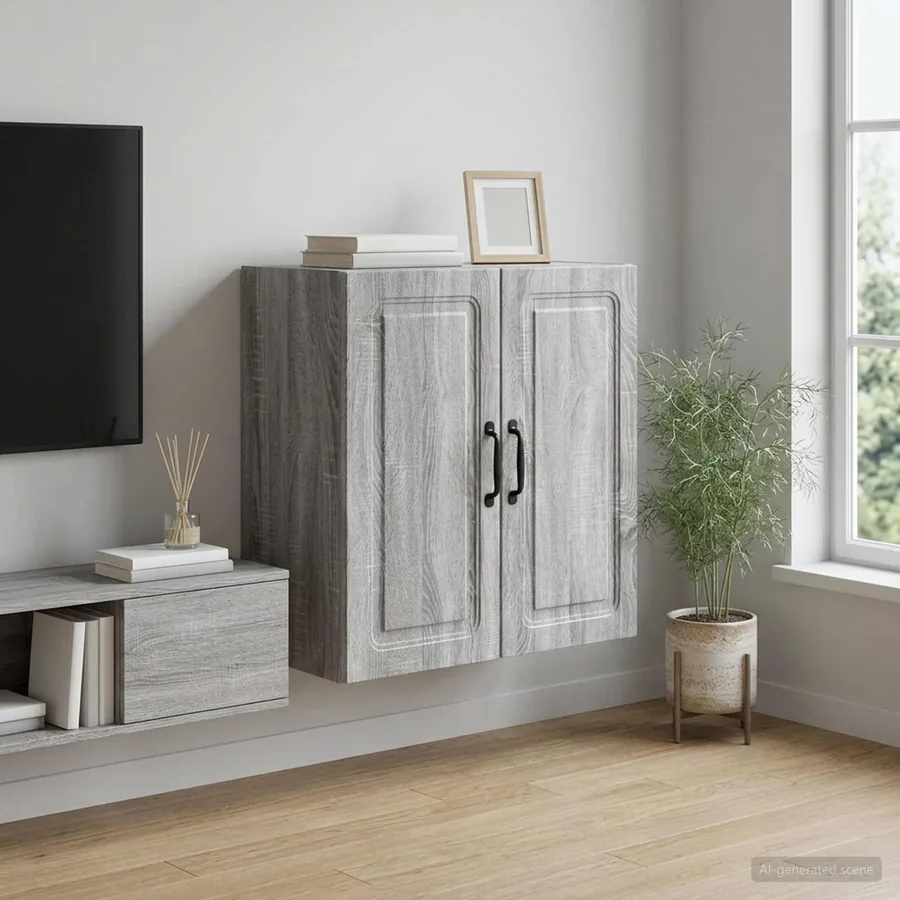 Armoire Murale Sonoma gris 59 x 31 x 60 cm Bois d'ingénierie