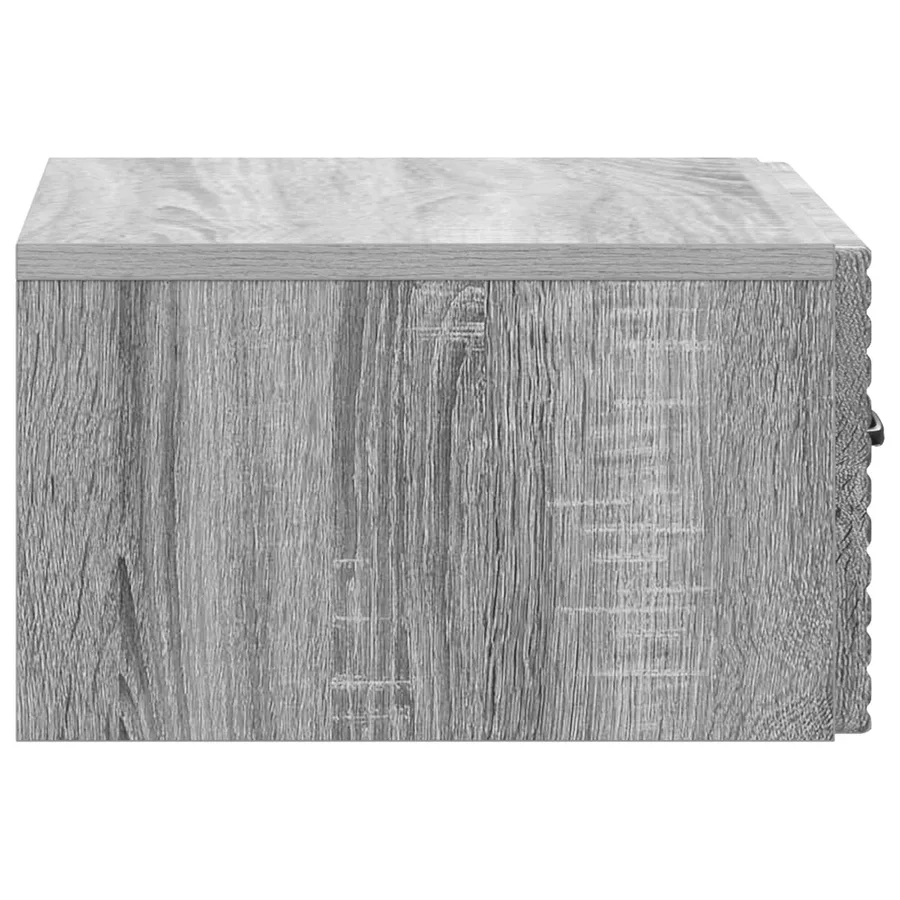 Cabinet de chevet mural Sonoma gris 49 x 34,5 x 20 cm - 6