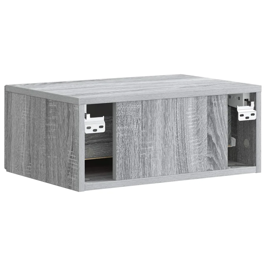 Cabinet de chevet mural Sonoma gris 49 x 34,5 x 20 cm - 7