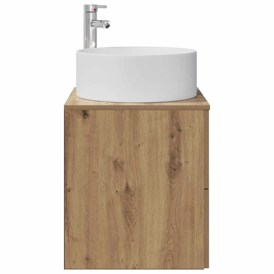 Vanité de lavabo mural Chêne artisanal 49,5 x 44,5 x 65,5 cm - 4
