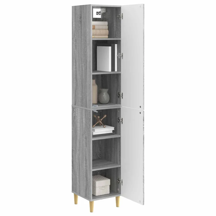 Ensemble de Meubles 2 pcs 33 x 34,5 x 90 cm Bois d'ingénierie - 3