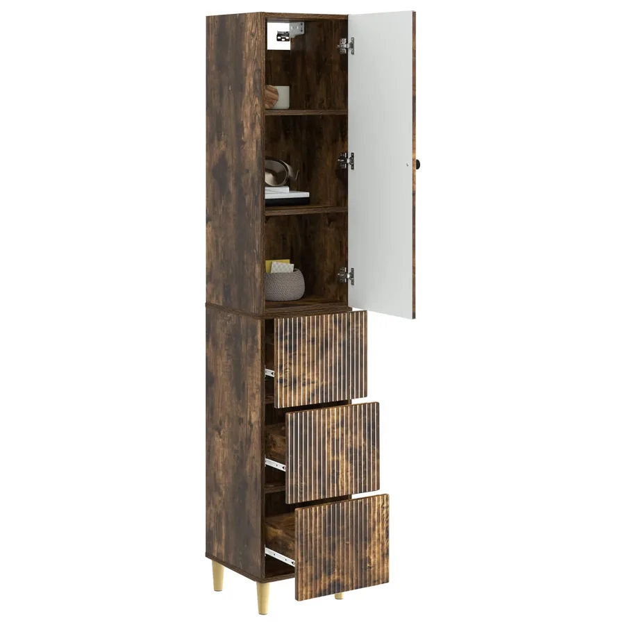 Ensemble de Meubles 2 pcs 33 x 34,5 x 90 cm Bois d'ingénierie - 3